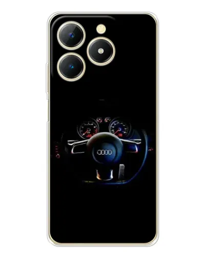 Чехол для Realme Note 70 с картинкой «Салон Audi — руль» Чехол для Realme Note 70 с картинкой «Салон Audi — руль»