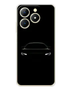 Чехол для Realme Note 70 с картинкой «Взгляд Audi в темноте»