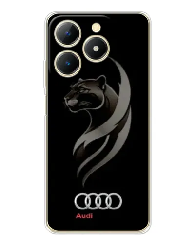 Чехол для Realme Note 70 с картинкой «Графика — пантера и Audi» Чехол для Realme Note 70 с картинкой «Графика — пантера и Audi»