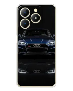 Чехол для Realme Note 70 с картинкой «Audi — ночное отражение»