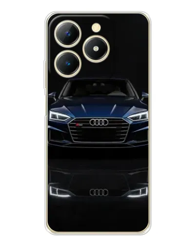 Чехол для Realme Note 70 с картинкой «Audi — ночное отражение» Чехол для Realme Note 70 с картинкой «Audi — ночное отражение»