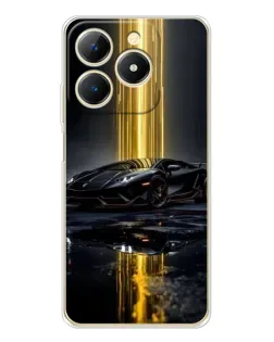 Чехол для Realme Note 70 с картинкой «Ночной Lamborghini драйв»