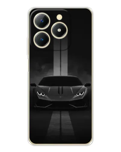 Чехол для Realme Note 70 с картинкой «Lamborghini симметрия дорог»