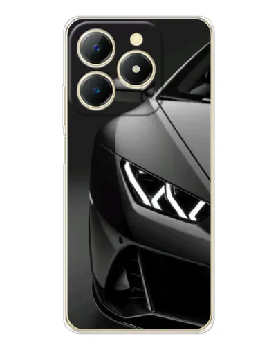 Чехол для Realme Note 70 с картинкой «Lamborghini фары детализация»
