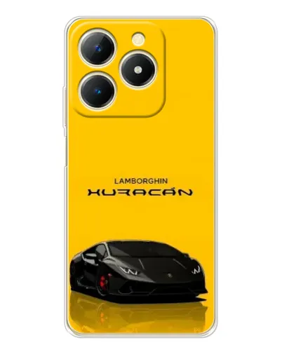 Чехол для Realme Note 70 с картинкой «Lamborghini Huracan черный»