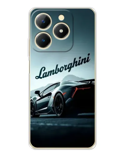 Чехол для Realme Note 70 с картинкой «Классическая надпись Lamborghini»