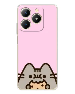 Чохол для Realme Note 70 з картинкою «Pusheen та печиво» Чохол для Realme Note 70 з картинкою «Pusheen та печиво»
