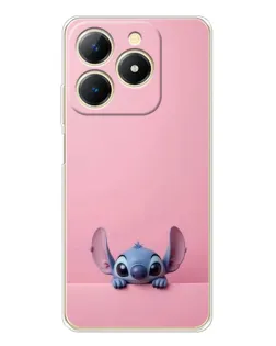 Чехол для Realme Note 70 с картинкой «Stitch выглядывает»