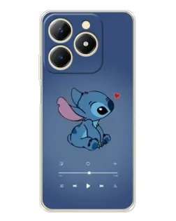 Чехол для Realme Note 70 с картинкой «Музыкальный Stitch»