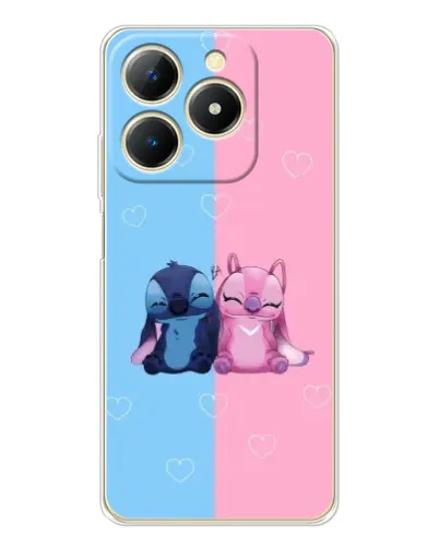 Чохол для Realme Note 70 з картинкою «Stitch та Angel Love»