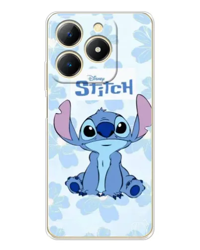 Чохол для Realme Note 70 з картинкою «Stitch серед квітів»