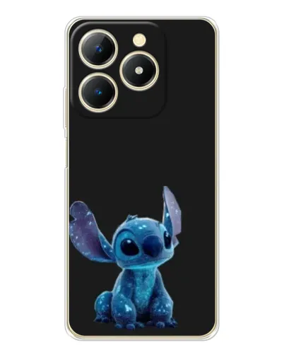 Чохол для Realme Note 70 з картинкою «Стіч на чорному»