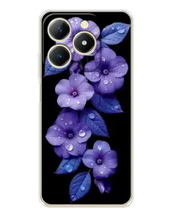 Чохол для Realme Note 70 з картинкою «Фіолетові квіти з росою» Чохол для Realme Note 70 з картинкою «Фіолетові квіти з росою»
