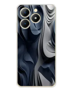 Чохол для Realme Note 70 з картинкою «Об'ємні сині складки» Чохол для Realme Note 70 з картинкою «Об'ємні сині складки»
