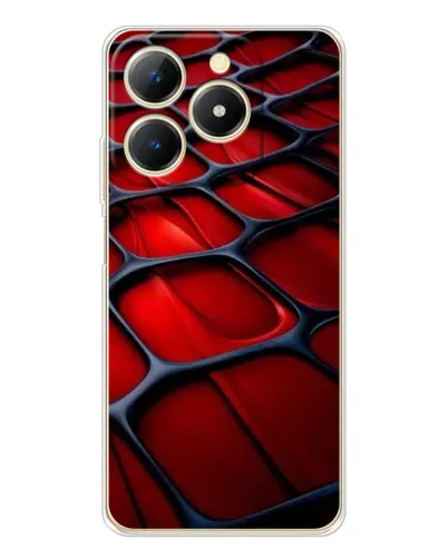 Чохол для Realme Note 70 з картинкою «Червона глянцева сітка»