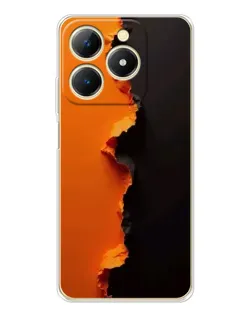 Чохол для Realme Note 70 з картинкою «Помаранчевий розлом»