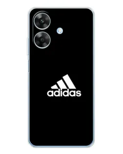 Чехол для Realme Note 70T с картинкой «Черная классика Adidas»