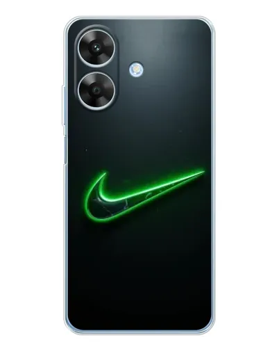 Чехол для Realme Note 70T с картинкой «Неоновый контур Nike»