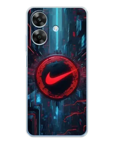 Чехол для Realme Note 70T с картинкой «Техногенный стиль Nike»