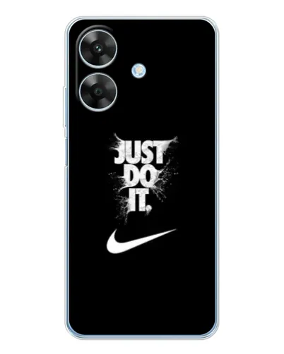 Чехол для Realme Note 70T с картинкой «Текстовый принт Nike»