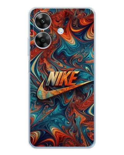 Чехол для Realme Note 70T с картинкой «Nike в абстракции»