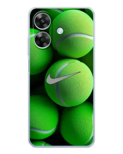 Чехол для Realme Note 70T с картинкой «Теннисные мячи Найк»