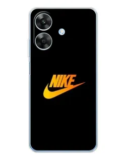 Чехол для Realme Note 70T с картинкой «Золотой логотип Nike»