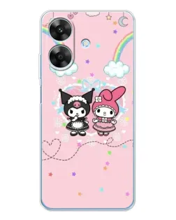 Чехол для Realme Note 70T с картинкой «My Melody и Kuromi»