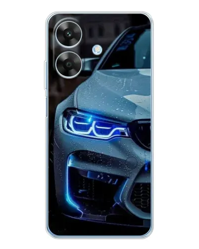 Чехол для Realme Note 70T с картинкой «Взгляд BMW с синими фарами» Чехол для Realme Note 70T с картинкой «Взгляд BMW с синими фарами»