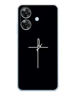 Чехол для Realme Note 70T с картинкой «Тонкий крест»