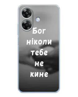 Чехол для Realme Note 70T с картинкой «Бог не бросит»
