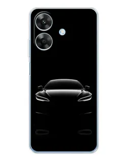 Чехол для Realme Note 70T с картинкой «Силуэт Tesla Night» Чехол для Realme Note 70T с картинкой «Силуэт Tesla Night»