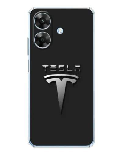 Чехол для Realme Note 70T с картинкой «Стальной логотип Tesla» Чехол для Realme Note 70T с картинкой «Стальной логотип Tesla»