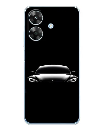 Чехол для Realme Note 70T с картинкой «Фары Tesla Night» Чехол для Realme Note 70T с картинкой «Фары Tesla Night»