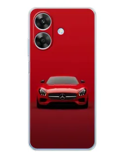 Чехол для Realme Note 70T с картинкой «Красный Mercedes AMG» Чехол для Realme Note 70T с картинкой «Красный Mercedes AMG»