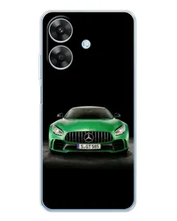 Чехол для Realme Note 70T с картинкой «Mercedes — неоновый лого» Чехол для Realme Note 70T с картинкой «Mercedes — неоновый лого»