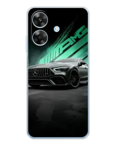 Чехол для Realme Note 70T с картинкой «Темный Mercedes AMG»