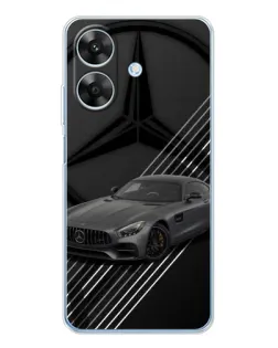 Чехол для Realme Note 70T с картинкой «Mercedes AMG — графика» Чехол для Realme Note 70T с картинкой «Mercedes AMG — графика»