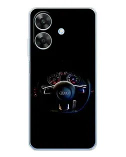 Чехол для Realme Note 70T с картинкой «Салон Audi — руль» Чехол для Realme Note 70T с картинкой «Салон Audi — руль»
