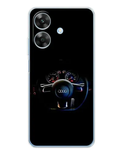 Чехол для Realme Note 70T с картинкой «Салон Audi — руль» Чехол для Realme Note 70T с картинкой «Салон Audi — руль»