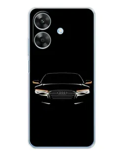 Чехол для Realme Note 70T с картинкой «Audi — ночной контур»