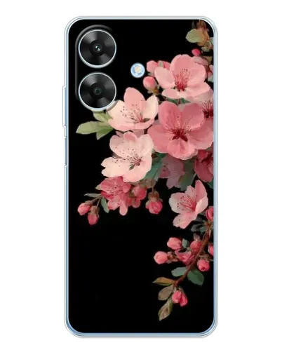 Чехол для Realme Note 70T с картинкой «Розовая ветка сакуры»