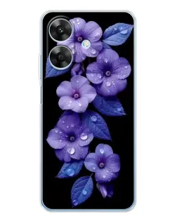 Чехол для Realme Note 70T с картинкой «Фиолетовые цветы с росою» Чехол для Realme Note 70T с картинкой «Фиолетовые цветы с росою»