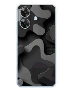 Чехол для Realme Note 70T с картинкой «Темный абстрактный камуфляж»