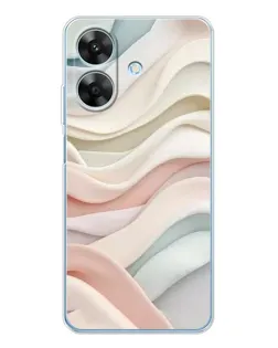 Чехол для Realme Note 70T с картинкой «Пастельные нежные волны»