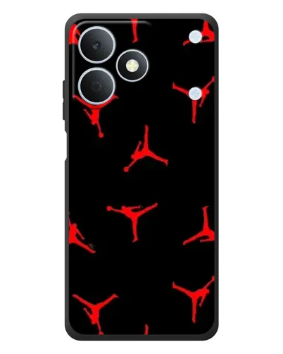 Чехол для Realme Note 80 с картинкой «Jordan Red Pattern»