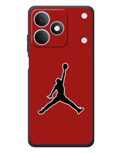 Чехол для Realme Note 80 с картинкой «Jordan Red Back»