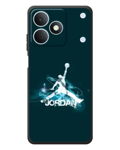 Чехол для Realme Note 80 с картинкой «Jordan Blue Fire»