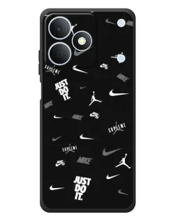 Чехол для Realme Note 80 с картинкой «Nike Black Pattern» Чехол для Realme Note 80 с картинкой «Nike Black Pattern»