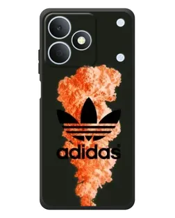 Чехол для Realme Note 80 с картинкой «Оранжевый дым Adidas»